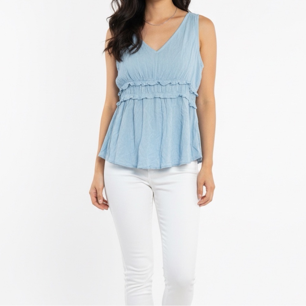 MAURICES sleeveless top blue size L